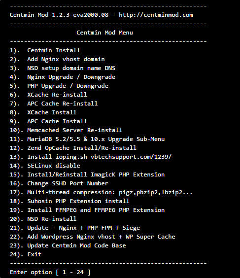 centminmod,centos系统下LNMP一键安装脚本